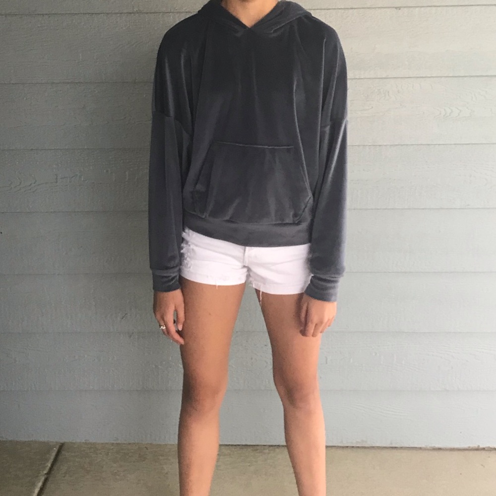 velvet sweatershirt